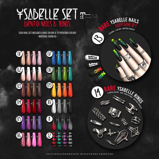 -SU!- Ysabelle Set - Nails - (Maitreya) /09/