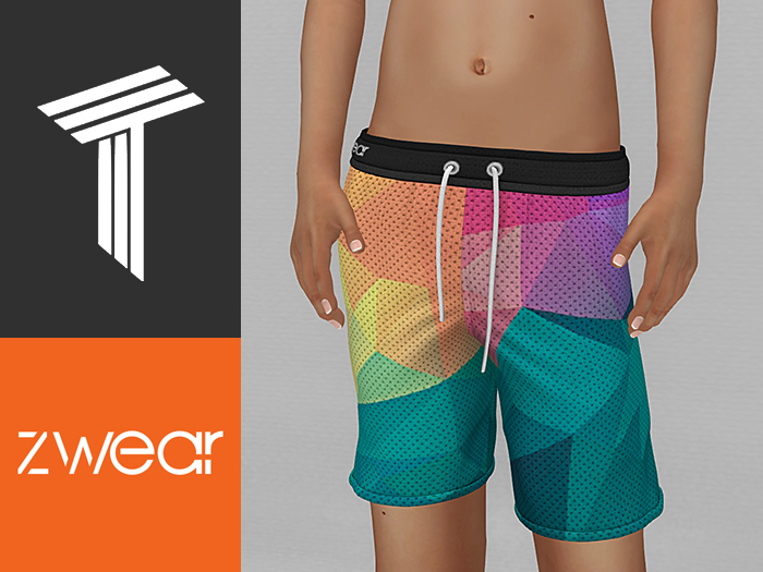 ZWEAR Tweenster Swimwear - Vector Unisex Swim Shorts
