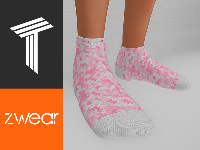 ZWEAR Tweenster Socks - Camo Pink