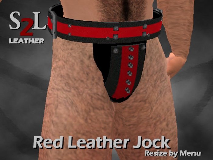 S2L Leather Jock - red BOX