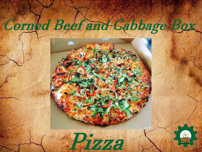 DFS Texture  Pizza Corned Beef and Cabbage Box