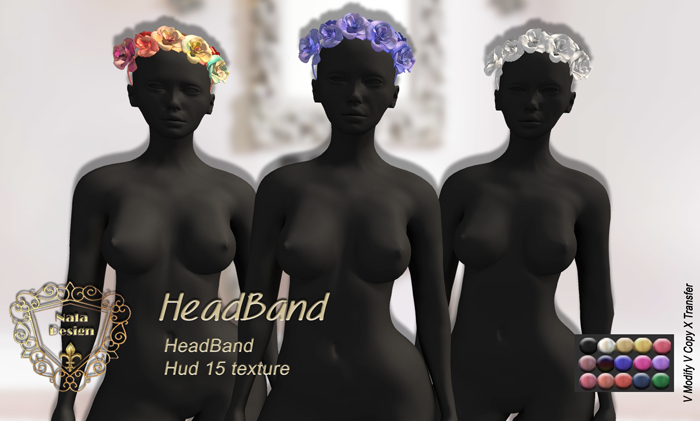 Nala Design - HeadBand with Flowers