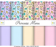 Princess Menu Kit 10 Seamless Textures NM