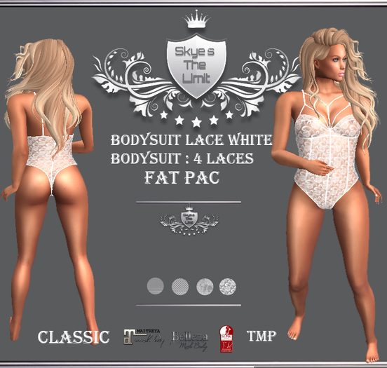 :STLF: BODYSUIT LACE WHITE
