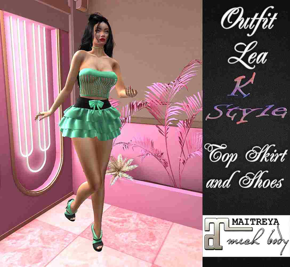 [K-Style] OUTFIT LEA GREEN MAITREYA