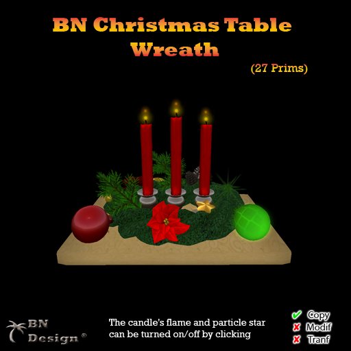 BN Christmas Table Wreath