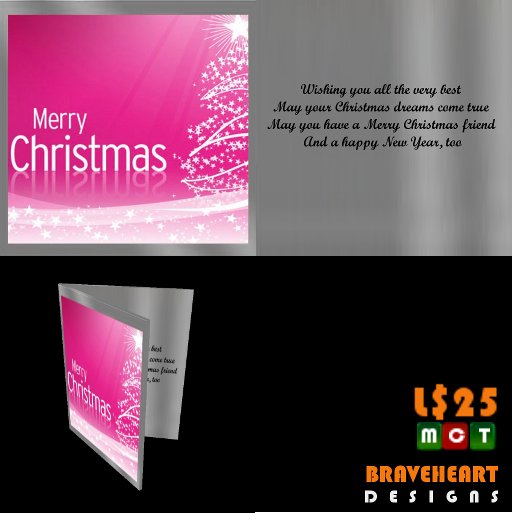 Christmas Card Silver Design #1