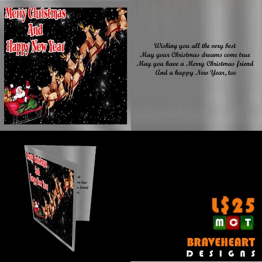 Christmas Card Silver Design #11