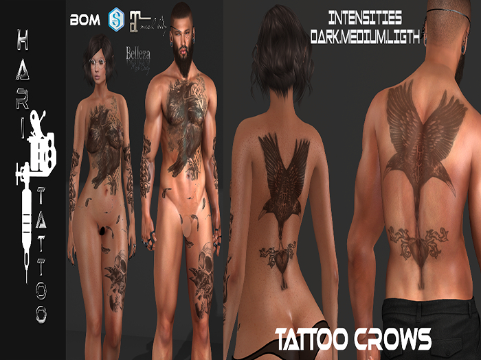 HARI TATTOO CROWS 