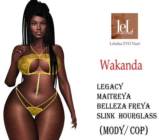 Shape Wakanda [All Shapes] Lelutka Nuri