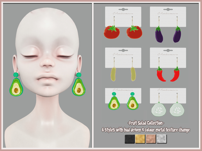 ~[Mashumaro]~ Fruit Salad Earrings