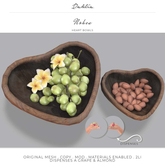 Dahlia - Nohea - Heart Bowls , Grapes & Almonds