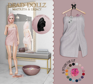 Dead Dollz - Me Time Towels - White