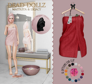Dead Dollz - Me Time Towels - Red