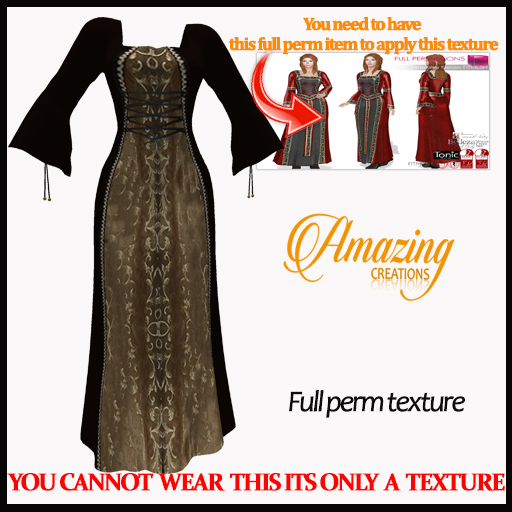 AmAzInG C. Full Perm Texture Mittelalter Kleider Dress 7