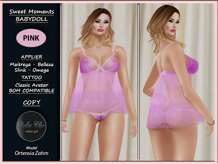 Dolce Cleo ::: Sweet Moments Babydoll (pink)