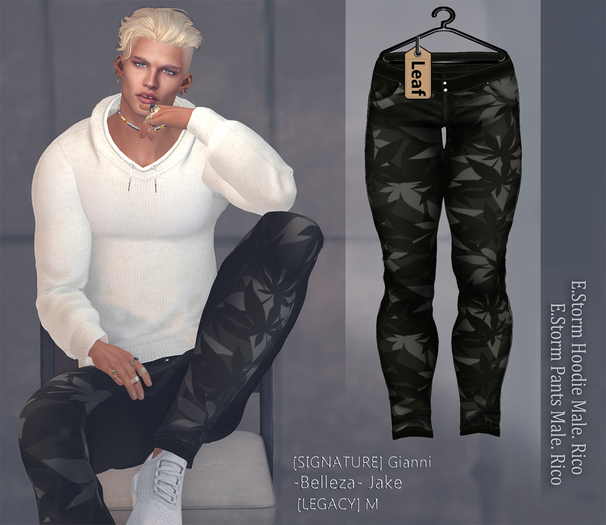 E.Storm Pants Male. Rico Leaf