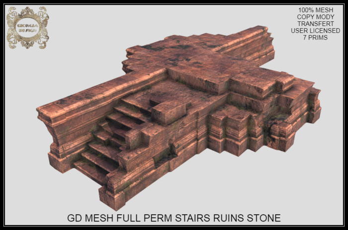 GD MESH FULL PERM STAIRS RUINS STONE