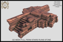 GD MESH FULL PERM STAIRS RUINS STONE