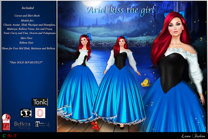 -Lamu Fashion-Gown *Ariel Kiss the Girl* Demo