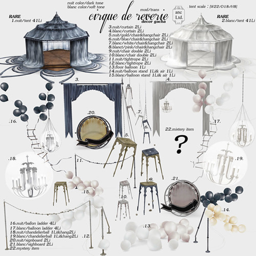 {anc} // cirque de reverie .21/ blanc / signboard