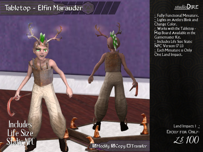 /studioDire/ Tabletop - Elfin Marauder