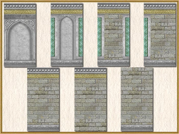 WALLS Texture - East Set - Gray & Green (Full perm)