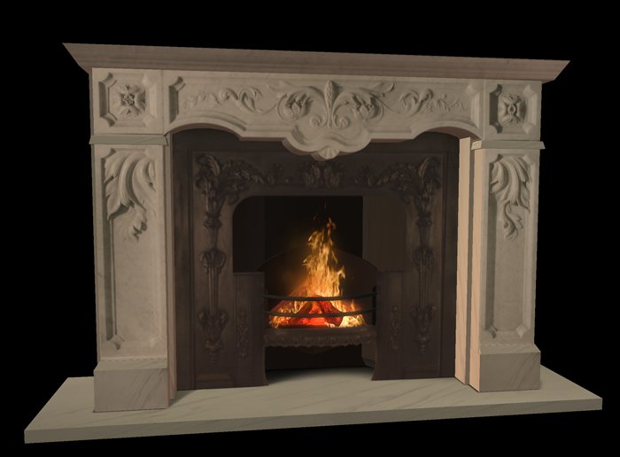 Antique Marble Fireplace Carrara  copy/mod