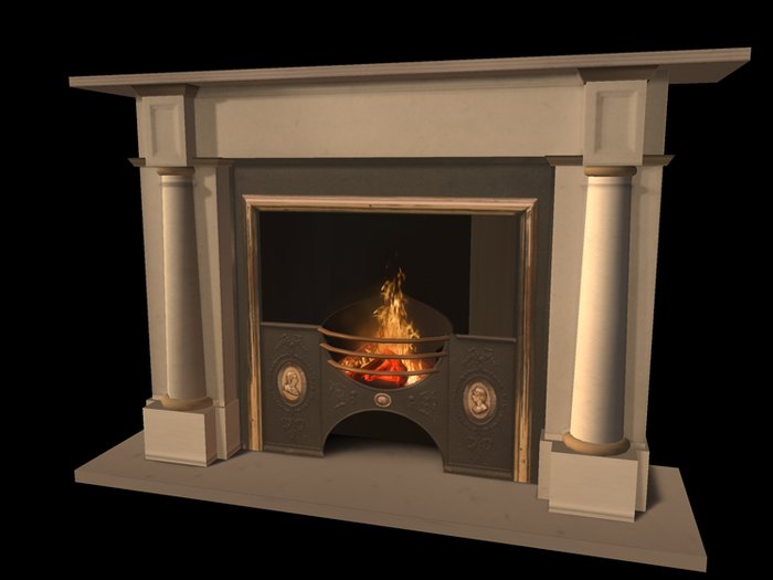 Antique Marble Fireplace Column  copy/mod
