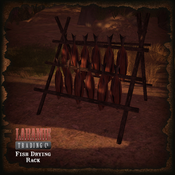 Second Life Marketplace - [Laramie Traders] Fish Drying Rack
