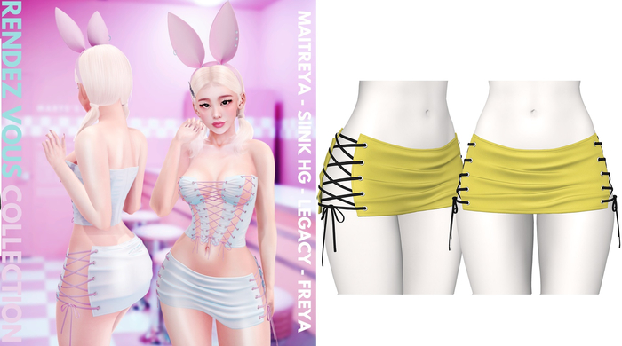 Rebelpill - Rendez Vous Collection Skirt Yellow