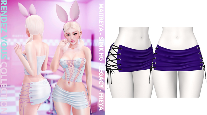 Rebelpill - Rendez Vous Collection Skirt Uniform Blue