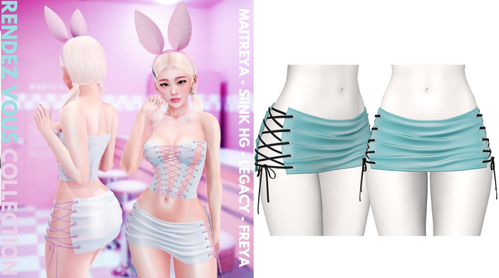 Rebelpill - Rendez Vous Collection Skirt Turquise