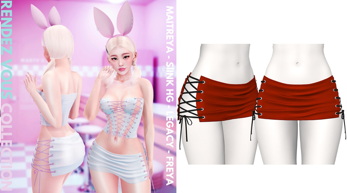 Rebelpill - Rendez Vous Collection Skirt Red