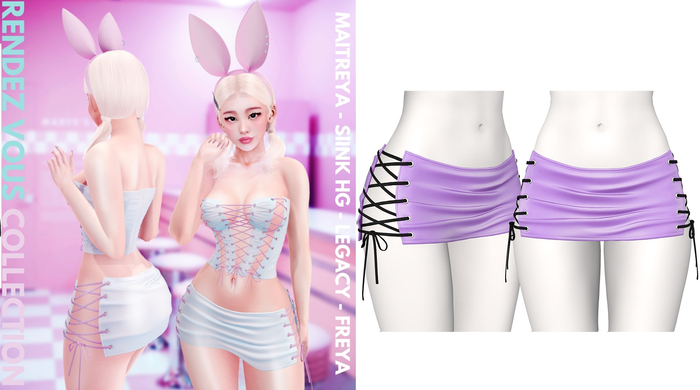 Rebelpill - Rendez Vous Collection Skirt Purple