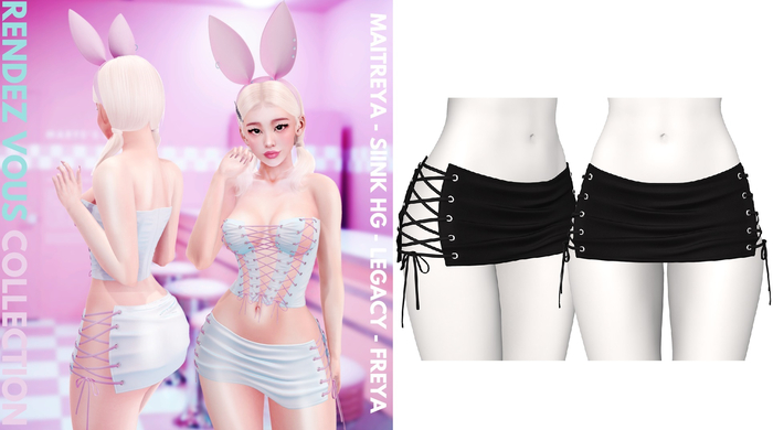 Rebelpill - Rendez Vous Collection Skirt Black