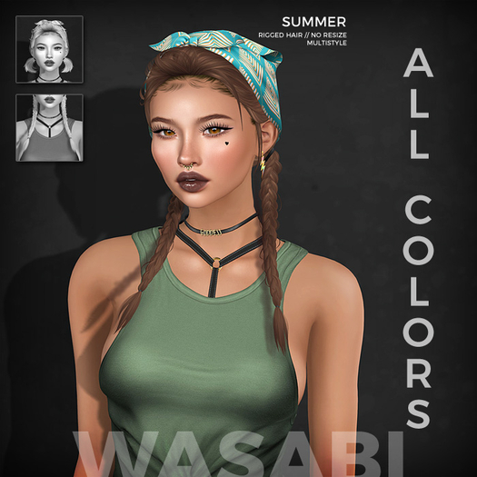 Wasabi // Summer Mesh Hair - All colors