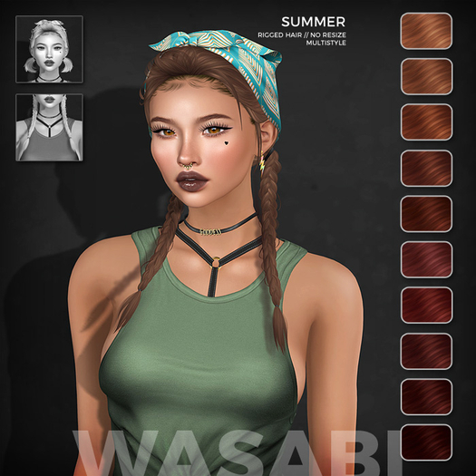 Wasabi // Summer Mesh Hair - Reds