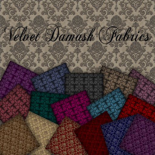 Velvet Damask Fabrics 20 luxurious, full perm, high quality textures!