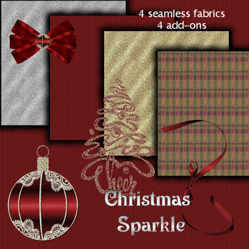 ~TJ~  Christmas Sparkle - Old Fashioned Christmas Texture Set