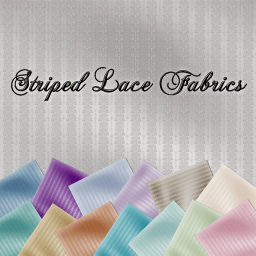 Striped Lace Fabrics - 15 luxurious, full perm, high quality textures!