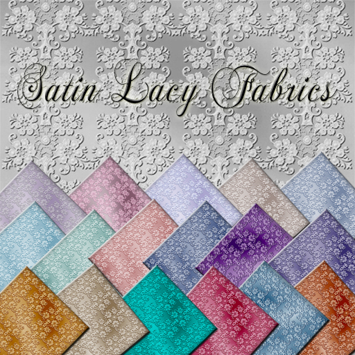 Satin Lacy Fabrics - 18 Luxurious, full perm, high quality textures!