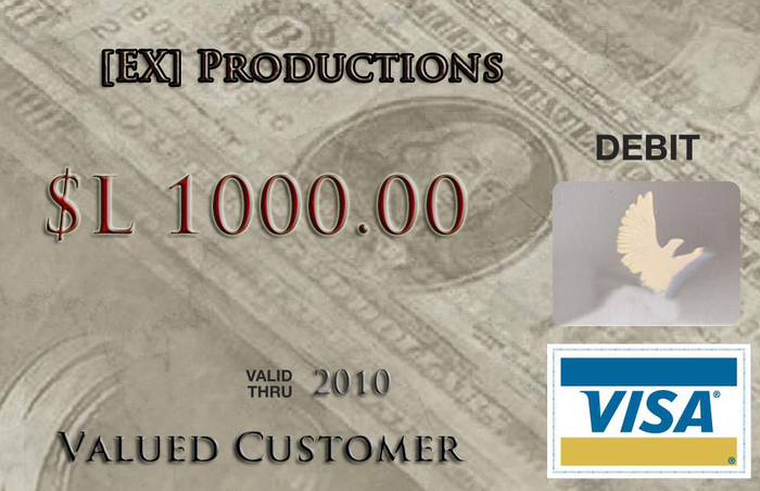 [EX] Boxed "$L 1000 Gift Card "