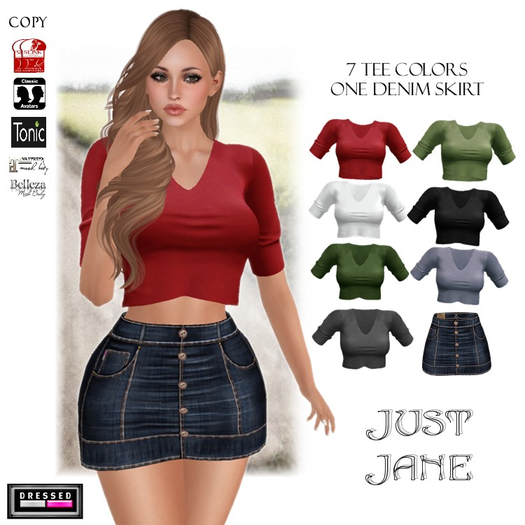 ::DBL:: Just Jane Outfit  (Mesh/Classic Fits)