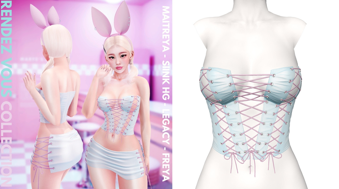 Rebelpill - Rendez Vous Collection Top Baby Blue