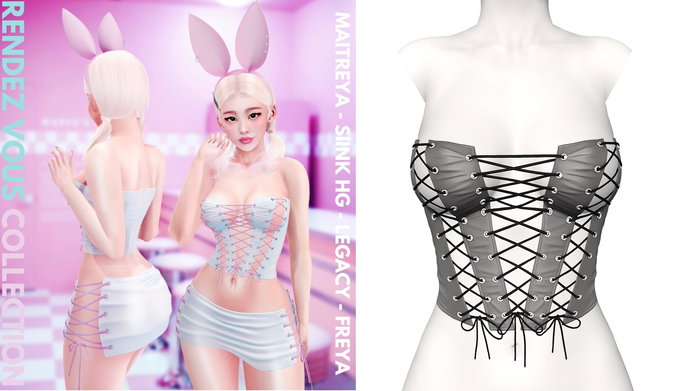 Rebelpill - Rendez Vous Collection Top Light Grey