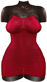 Kaithleen's Slippery Dress - Red