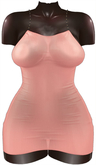 Kaithleen's Slippery Dress - Peach