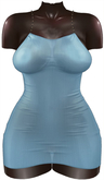 Kaithleen's Slippery Dress - Blue
