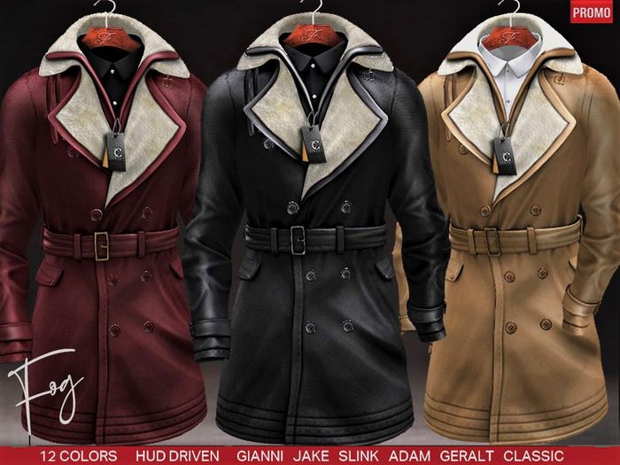 [CA] PROMO FOG LEATHER COATS GENTS